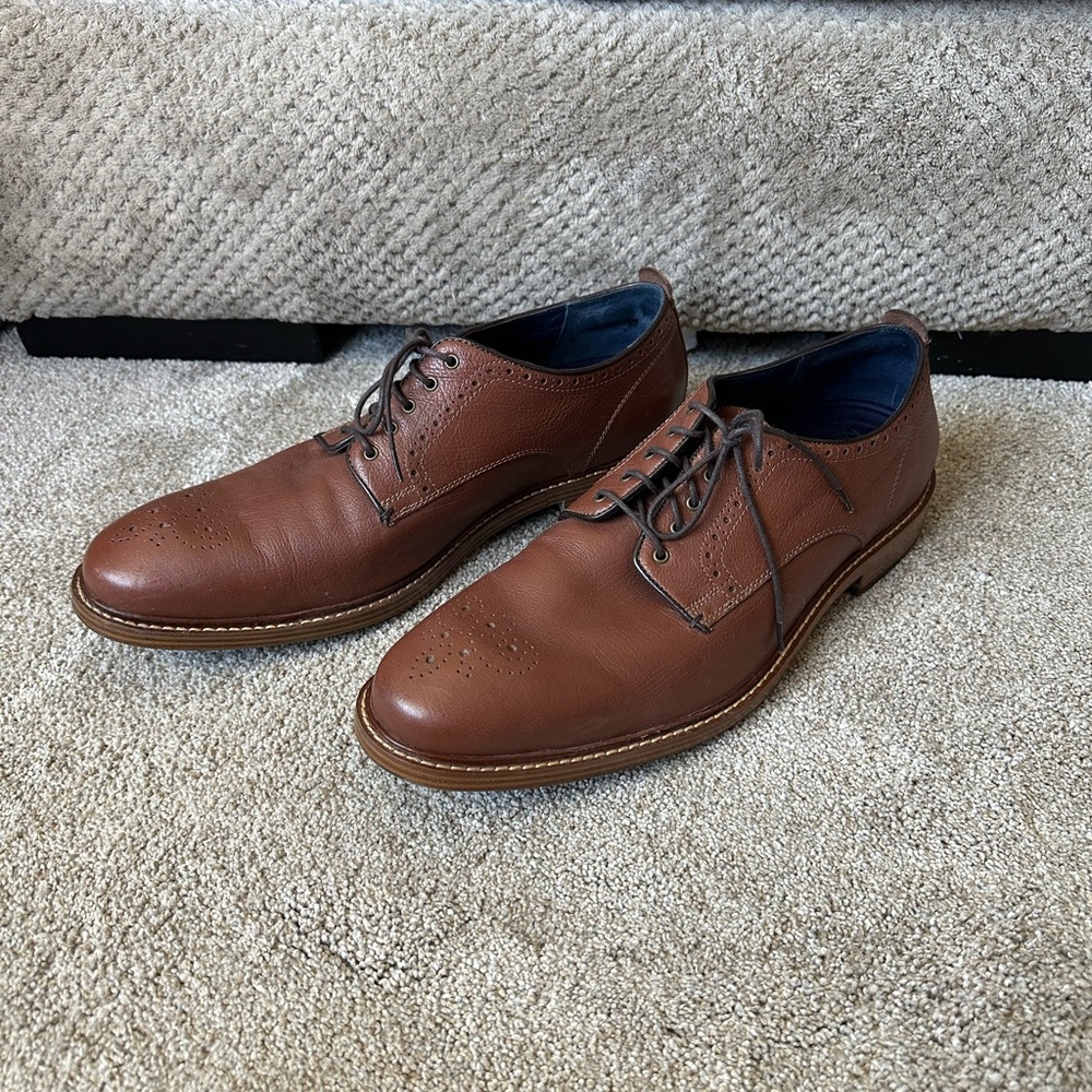 Cole Haan Men's Tan Leather Oxfords 13M